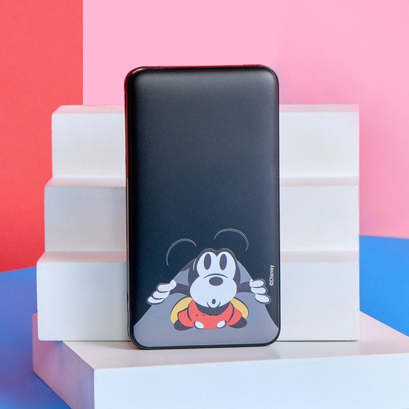 Disney經典-米奇的好奇心雙線快充10000mAh行動電源 - 行動電源/充電線 - 塑膠 多色