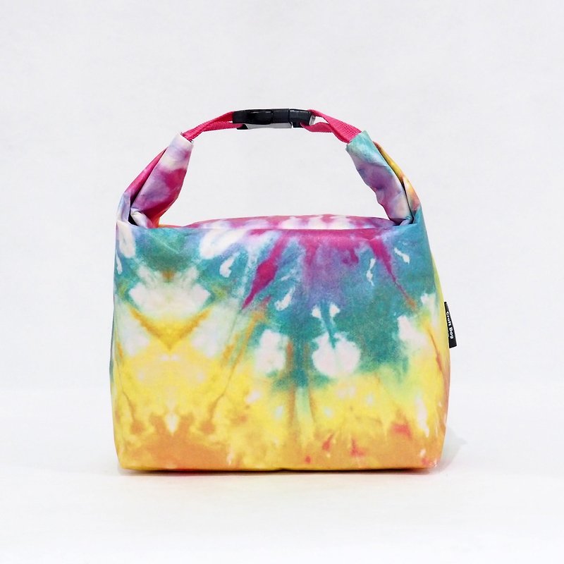 วัสดุกันนำ้ กล่องข้าว หลากหลายสี - Lunch Bag / Color Full Tie dye Thailand Design Thermal Washable Paper Bag