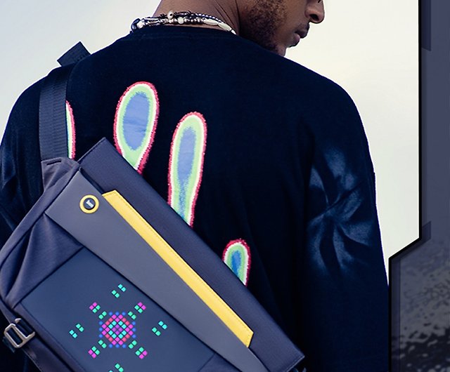 Free Shipping] Slingbag-V Men's Messenger Bag One Shoulder Pixel