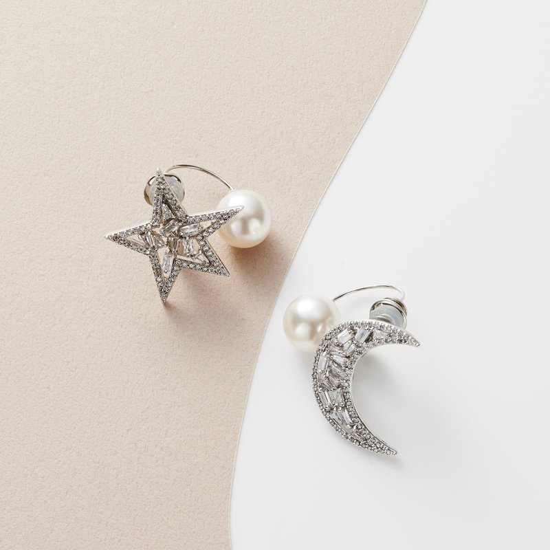 Earrings Starry night -LATUA STELLA- - 耳環/耳夾/耳骨夾 - 其他材質 