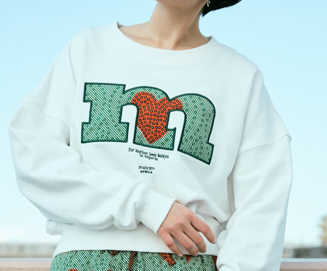 福袋 ロゴ刺繍2WAY裏毛プルオーバー【organic moyan-ecri cotton】 トップス