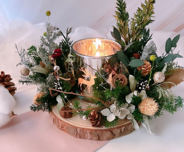 クリスマス キャンドルスタンド キャンドルスタンド リース クリスマス 