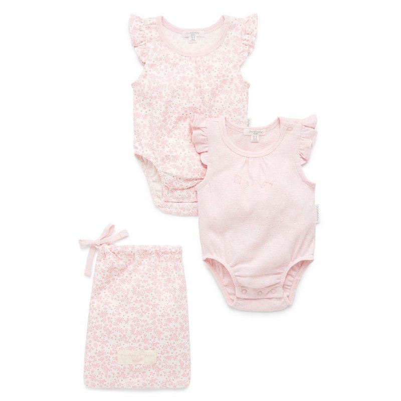 Australia Purebaby organic cotton baby clothes two-piece set-6~18 months - Onesies - Cotton & Hemp 