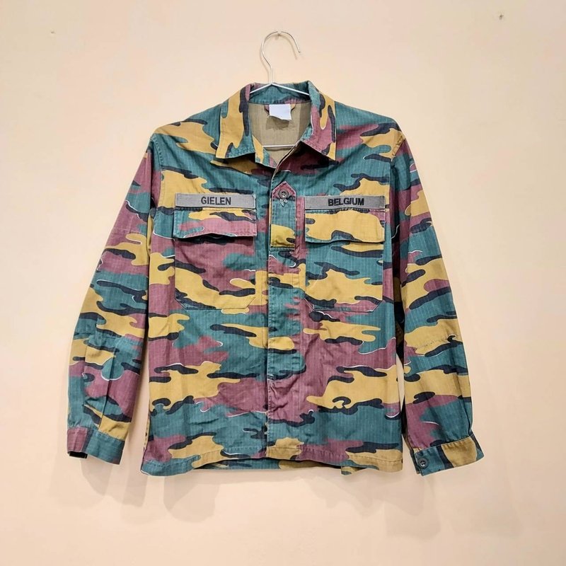 比利時公發 迷彩 防撕裂面料 軍用襯衫外套 A款 - 男襯衫/休閒襯衫 - 其他材質 