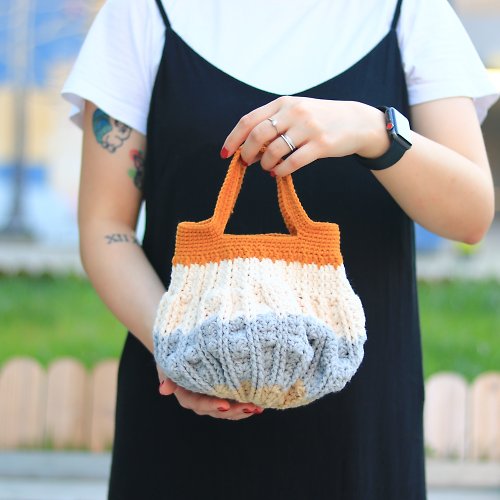 唧唧 zik² - 鉤織創意教室 鉤織手提栗子包