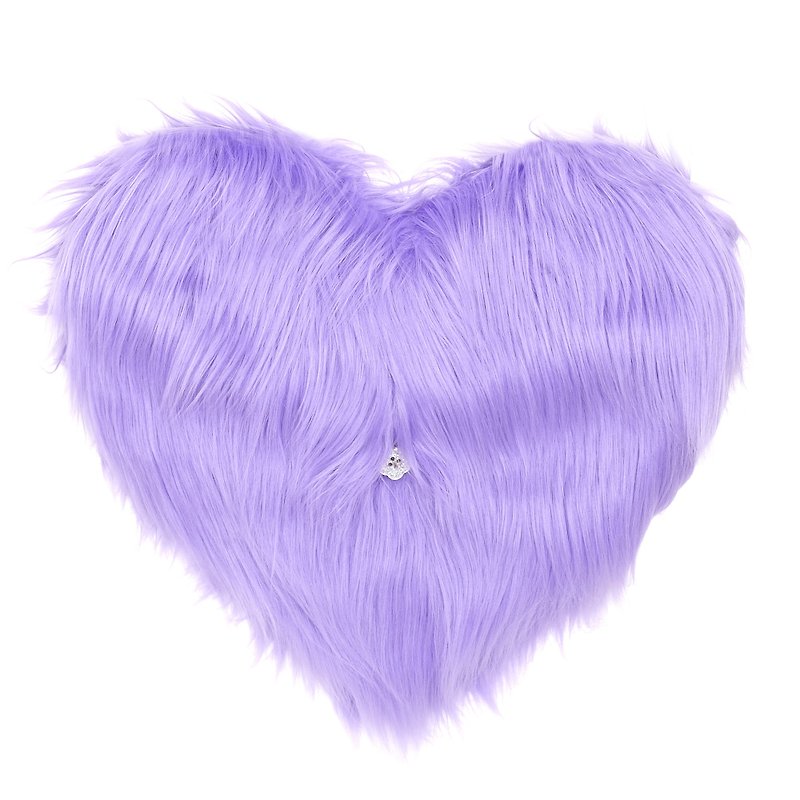 Ragdoll Furry Heart Clutch - Other - Polyester Purple
