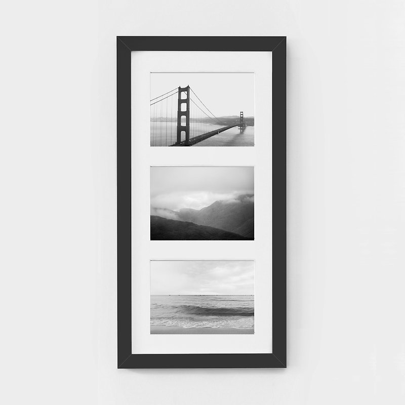 風景の黒と白、3つのカスタマイズ可能なポスター - ポスター・絵 - 紙 