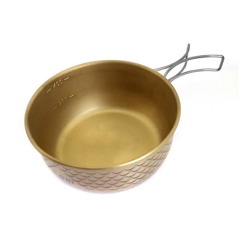 TiBowl Titanium Bowl (Dragon) - Bowls - Other Metals Gold