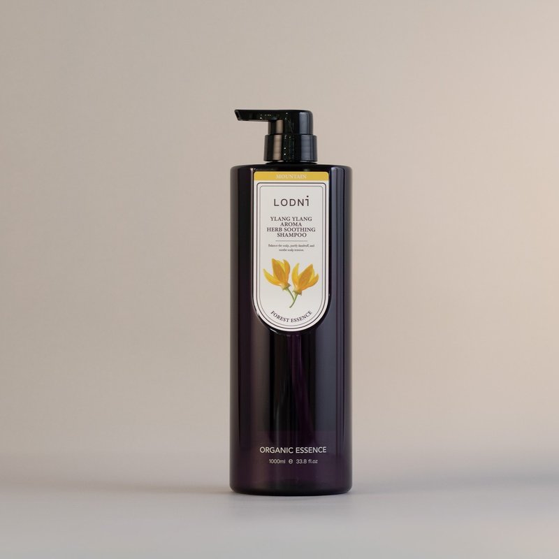 依蘭精油舒緩洗髮精 1000ml - 洗髮精/餅/皂 - 其他材質 黃色