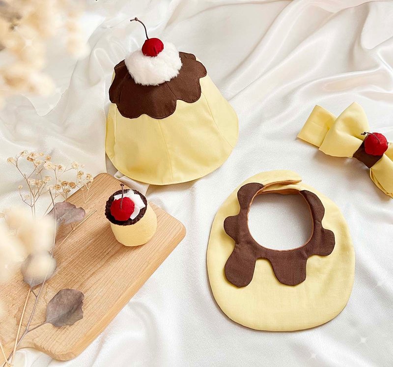 Customized pudding baby one-month-old gift - ของขวัญวันครบรอบ - ผ้าฝ้าย/ผ้าลินิน สีเหลือง