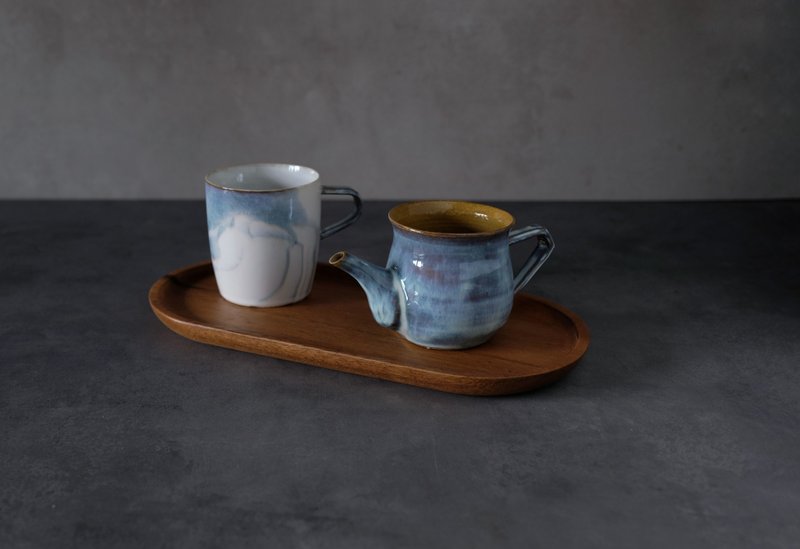 縹_悠哉壺 - 茶壺/茶杯/茶具 - 瓷 藍色