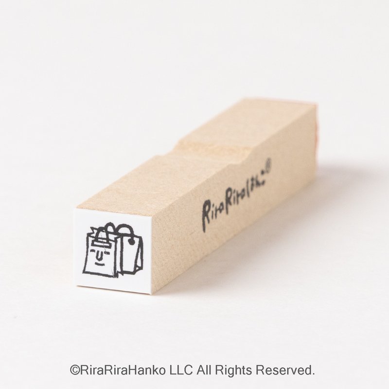 [Shopping bag] Schedule stamp*10mm square*R285 - Stamps & Stamp Pads - Wood 