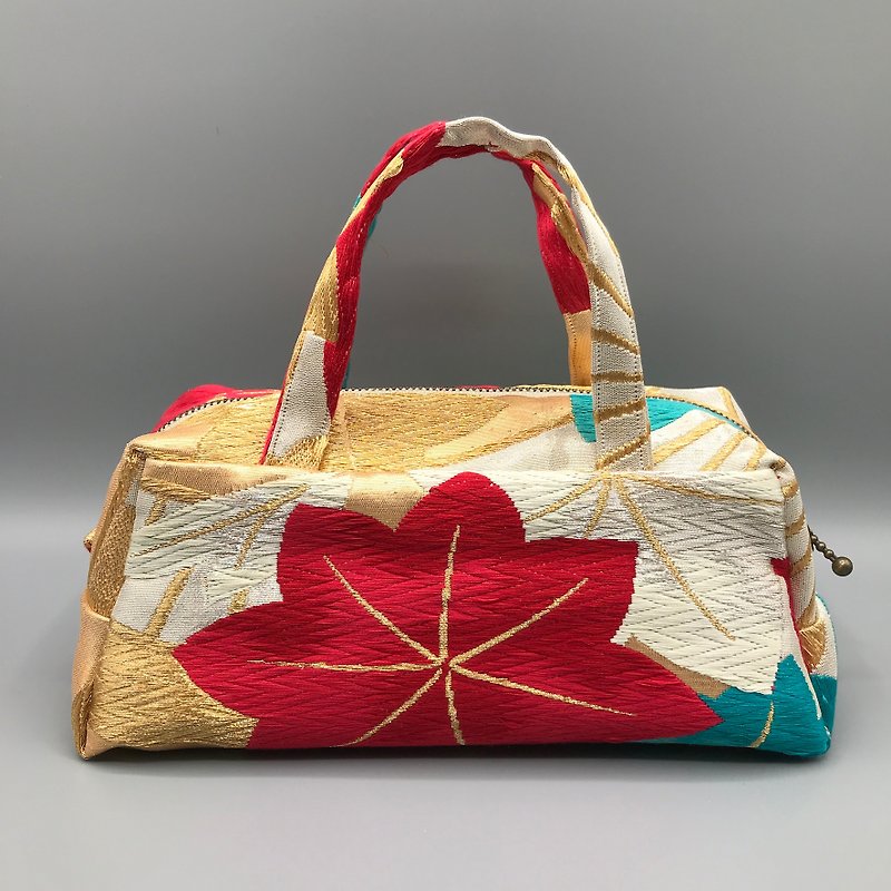 Kimono Obi Remake Handmade Boston Bag - Handbags & Totes - Silk 