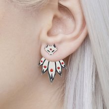 kitona 木製 キツネのピアス 片方】ピアス K10イエローゴールド(鏡面加工)(JLージュエルー