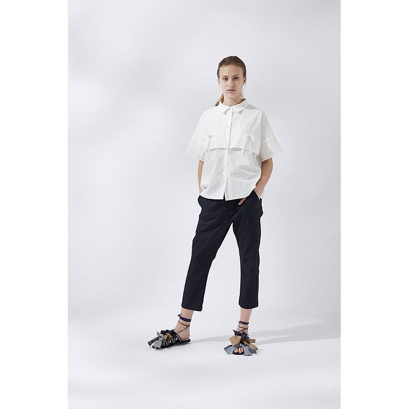 1901B61 strappy style shirt - Women's Shirts - Cotton & Hemp 