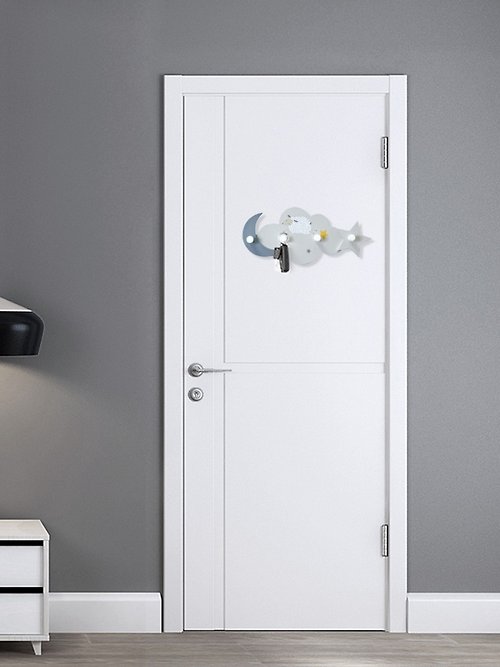 Customized] Shark hook children's room creative door key storage rack coat  and hat hook - Shop IVY Hangers & Hooks - Pinkoi