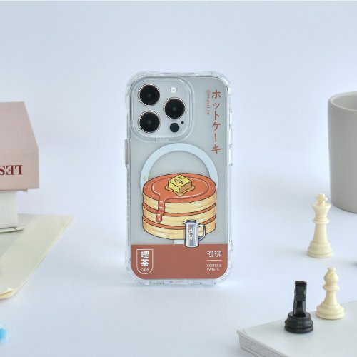 TOYSELECT 保羅先生吃茶店奶油鬆餅抗黃防摔MagSafe iPhone手機殼
