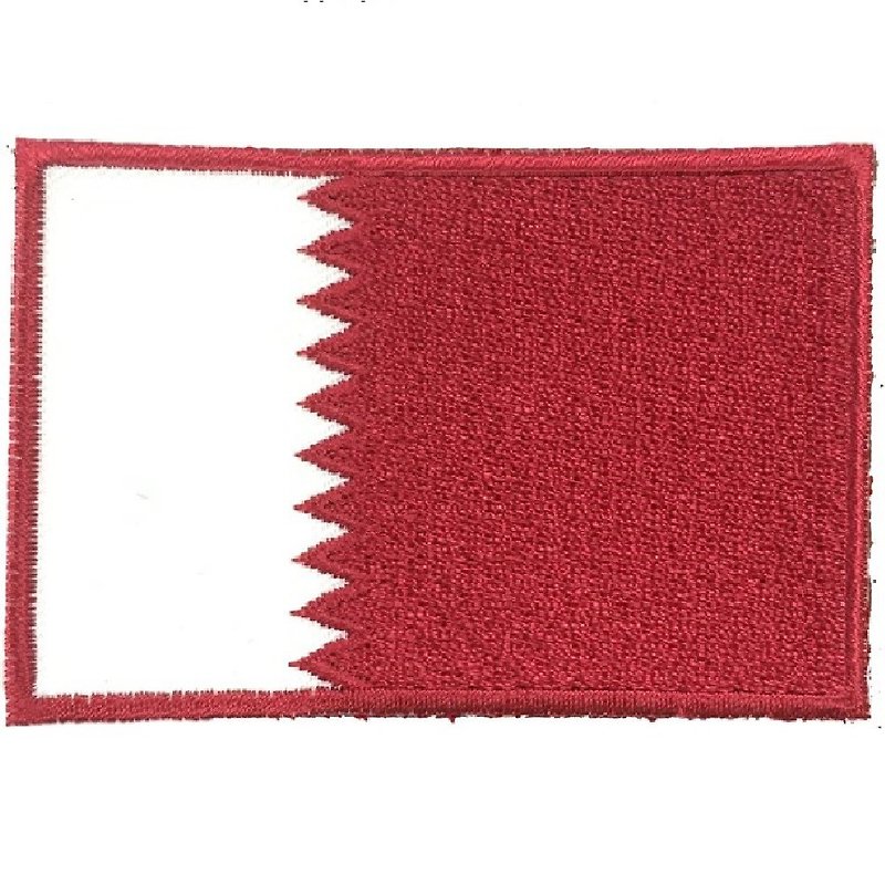 Thread Badges & Pins Multicolor - Qatar National Flag Electric Embroidery Embroidery Adhesive Patch Armband Cloth Label Patch Patch Embroidery Armband