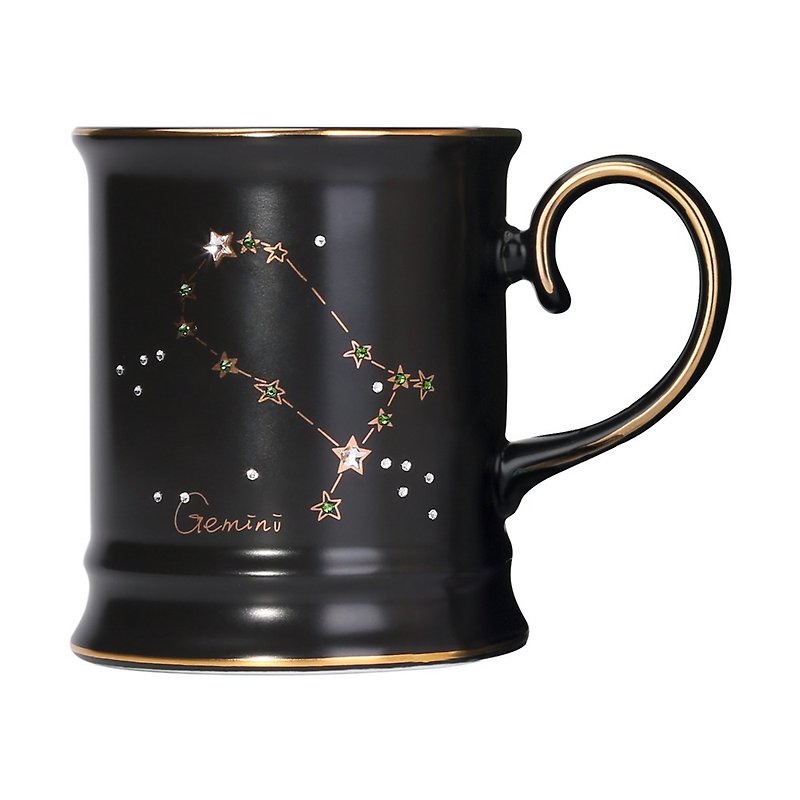 [JOYYE] Swarovski Stars 12 Constellation Series Mug - Gemini - Mugs - Porcelain 