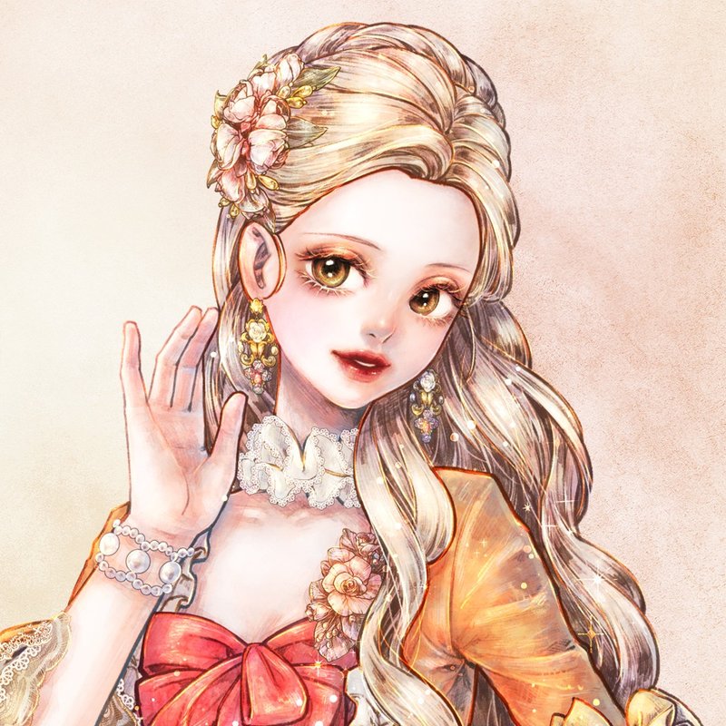 Madame de Pompadour Stickers (7color) - 貼紙 - 紙 