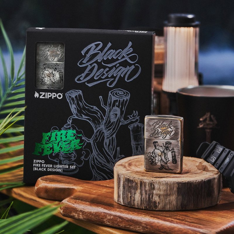 【ZIPPO官方旗艦店】Black Design限量聯名防風打火機 CZA-2-34 - 其他 - 銅/黃銅 銀色
