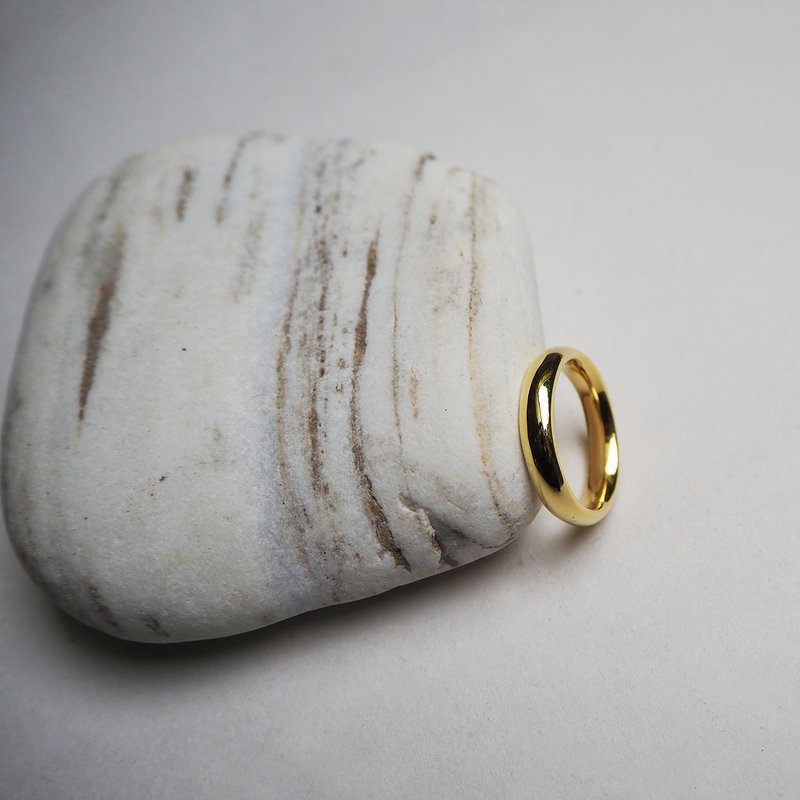 eternity m ring k_永恆m戒指k K金 對戒 婚戒 求婚戒 訂婚戒訂製 - 戒指 - 貴金屬 金色
