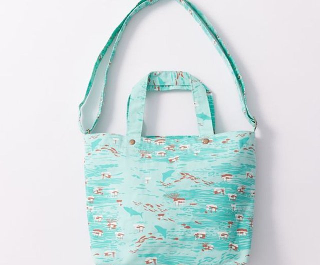 ミナペルホネンrosy blue green 肩掛けトートバッグ　ハンドメイド ミナペルホネンrosy blue green 肩掛けトートバッグ ハンドメイド