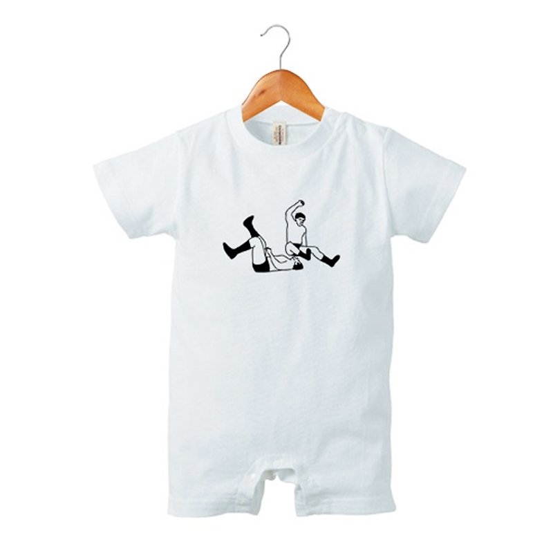 Guillotine Drop Lompers - Onesies - Cotton & Hemp White