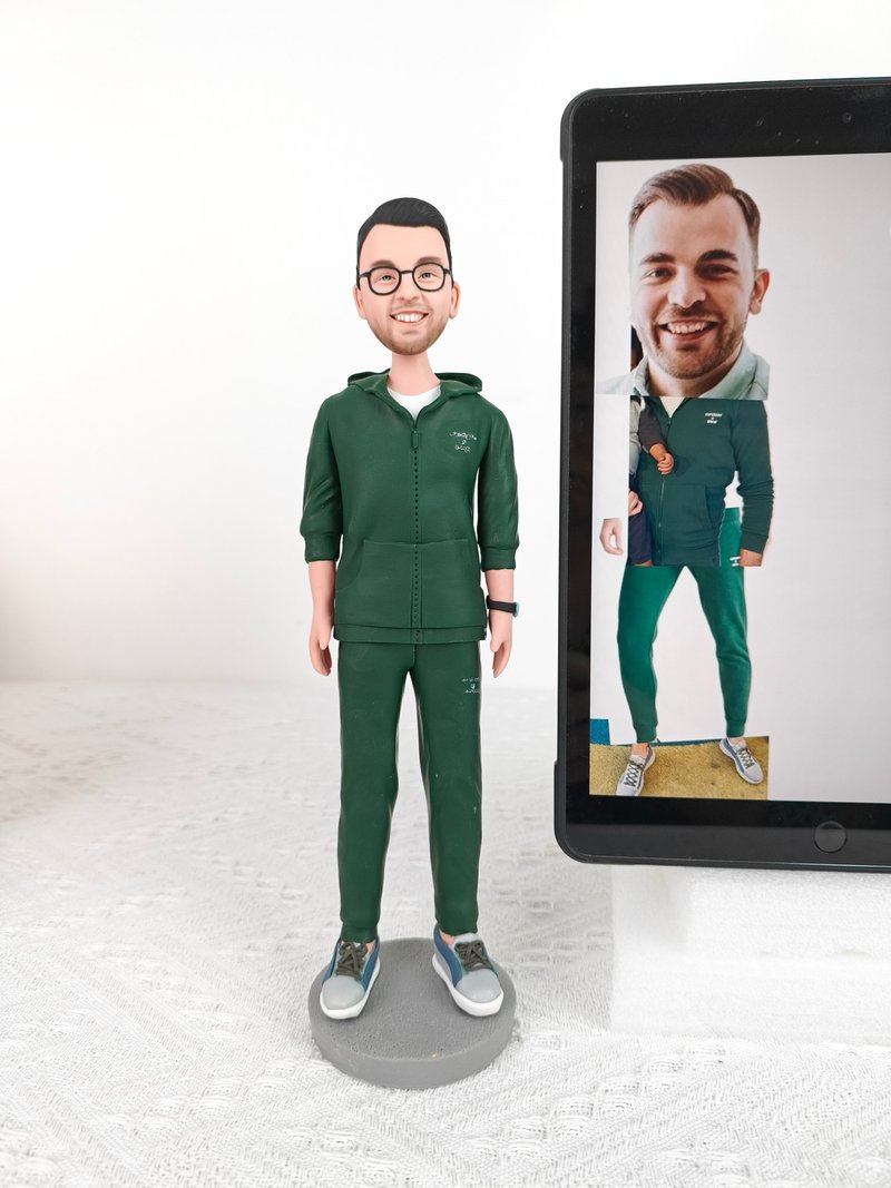 客製化人物公仔 人偶 3D人像畫 似顏繪 肖像 定製 生日 紀念 124 - 公仔/玩偶 - 黏土 多色