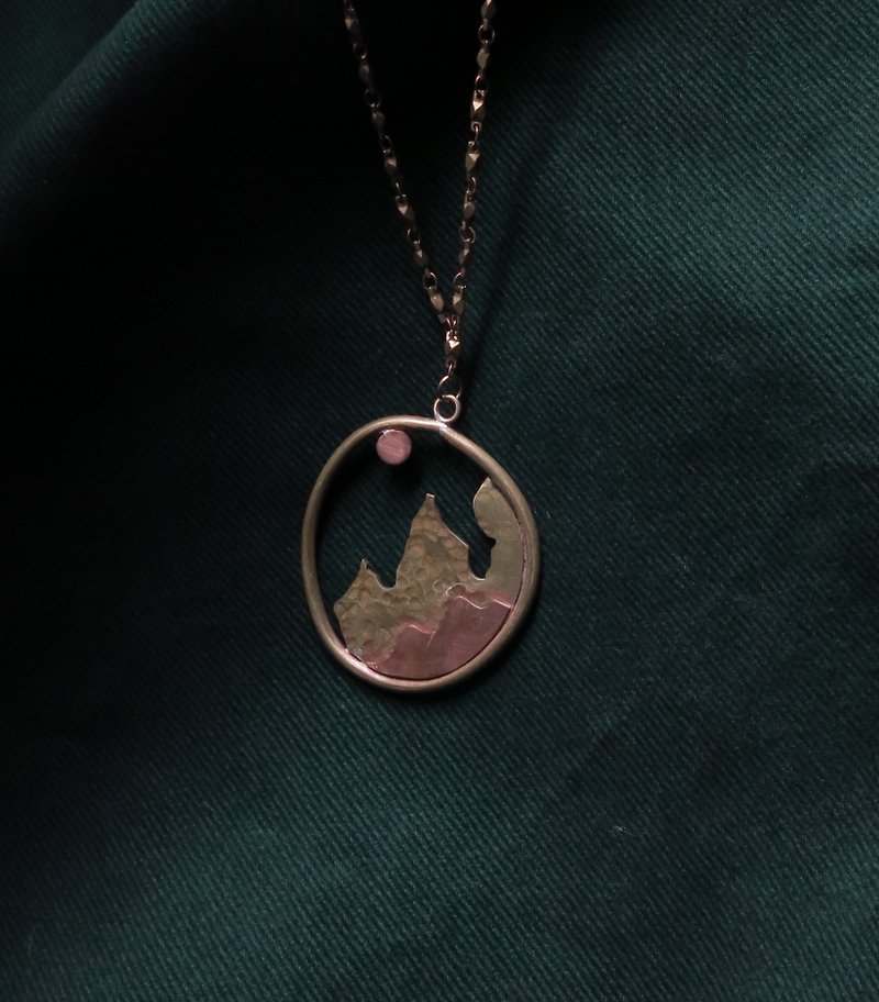 Copper & Brass Necklaces Gold - The mountain under your eyes