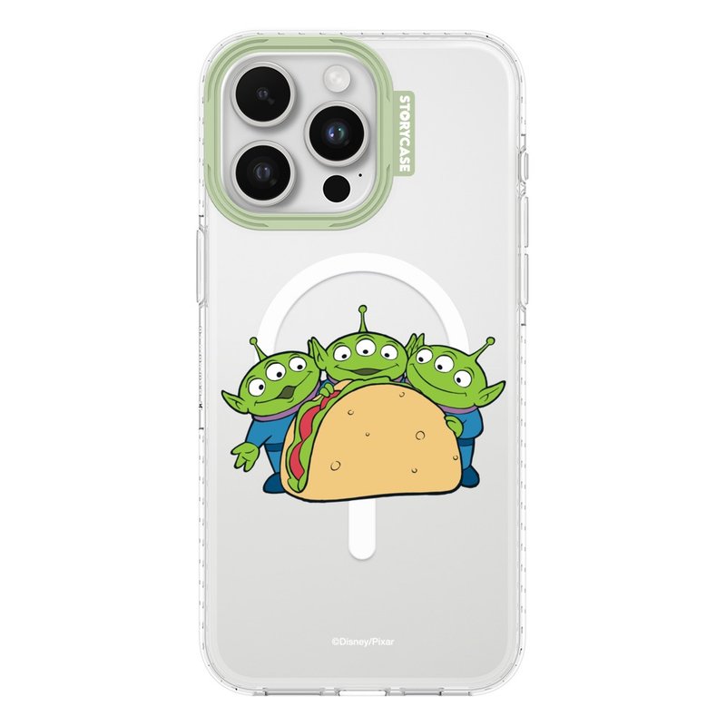 Disney Tri-Eye and Burrito iPhone Case Magsafe Transparent Case Anti-Shatter - เคส/ซองมือถือ - วัสดุอื่นๆ สีใส