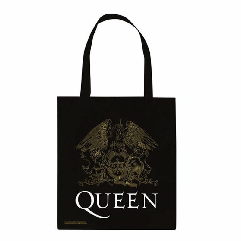【皇后樂團】LOGO托特包/QUEEN - 側背包/斜背包 - 棉．麻 多色