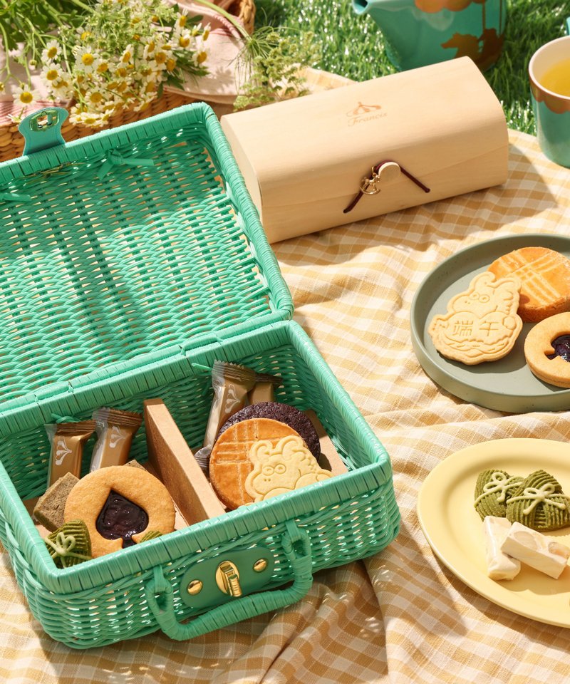 【端午限定】沁夏野餐籃 - 蛋糕/甜點 - 新鮮食材 綠色