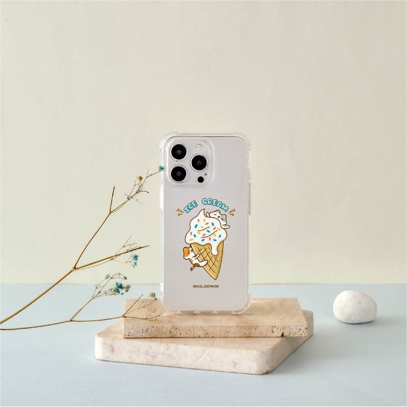 歐吉喵NEKO OJIMEOW繽紛霜淇淋全氣囊防摔iPhone手機殼 - 手機殼/手機套 - 塑膠 透明