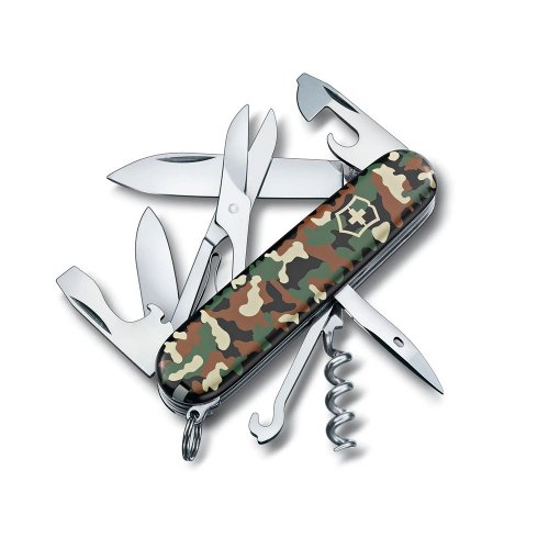 城市視角 VICTORINOX 瑞士維氏 瑞士刀 Climber 14用 91mm 迷彩 1.3703.94