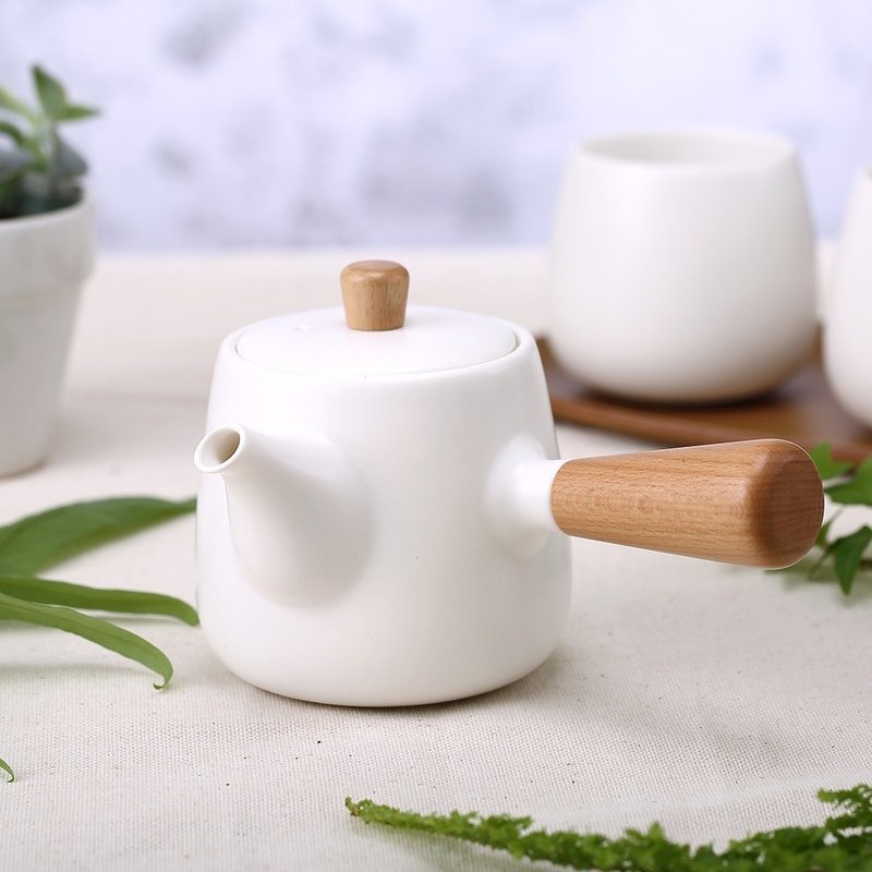 TAMAGO Teapot - ถ้วย - เครื่องลายคราม ขาว