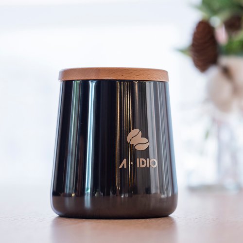A-IDIO 咖啡器具 A-IDIO 鈦金典藏密封罐(爵士黑)-附贈鈦金豆匙