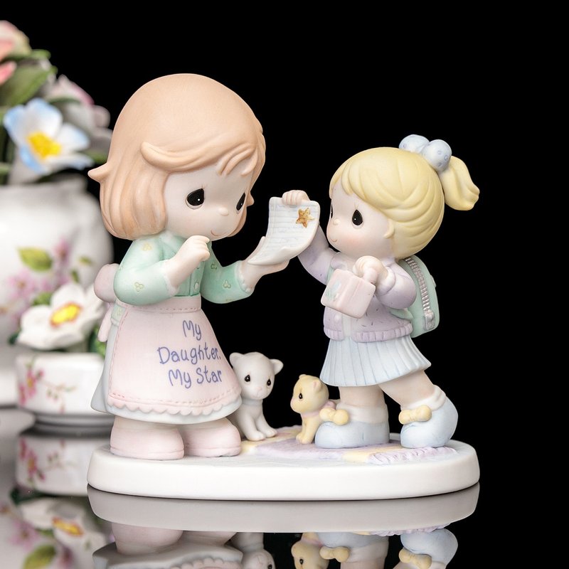 Precious Moments 2007 Mother-daughter Love Porcelain Doll My Daughter My Star - ตุ๊กตา - เครื่องลายคราม 