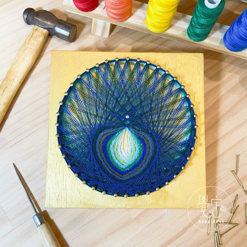 Stringart 藝術作品-翔 - 擺飾/家飾品 - 其他材質 多色