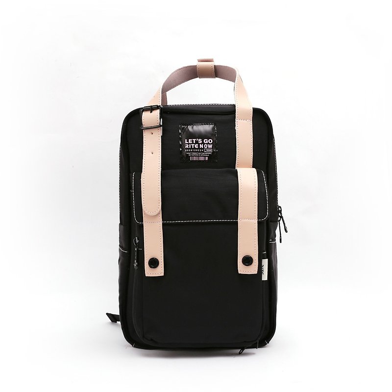[Twin Series - Pink Limited Edition] 2018 Advanced Edition - Roaming Backpack (Medium) - Pink x Black - Backpacks - Waterproof Material Black