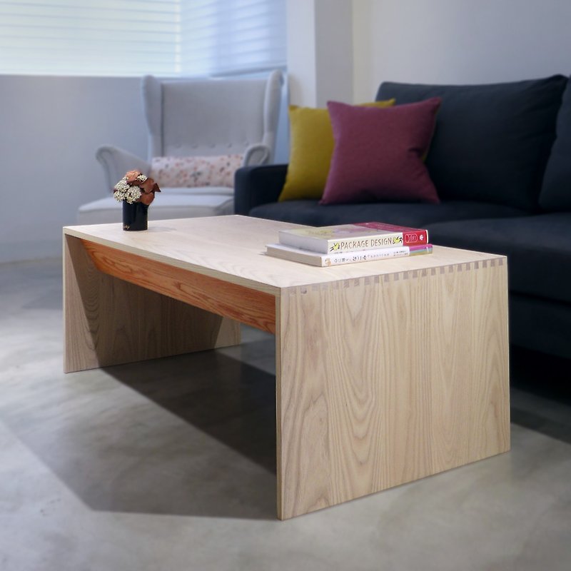 Play color bevel coffee table - Other Furniture - Wood White