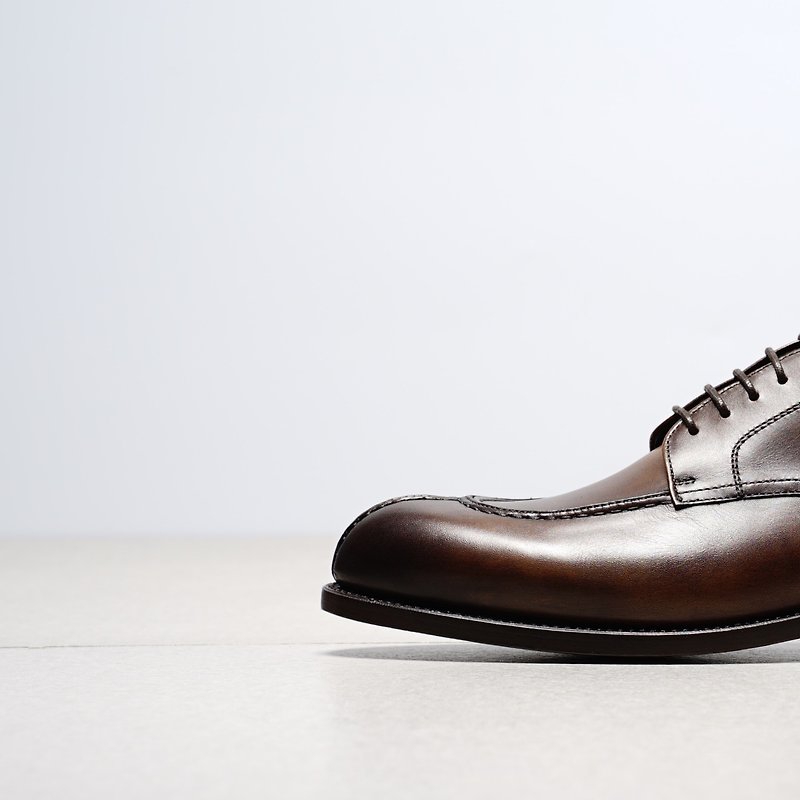 Berwick1707 Split Toe Derby 5230 - Men's Leather Shoes - Genuine Leather Brown