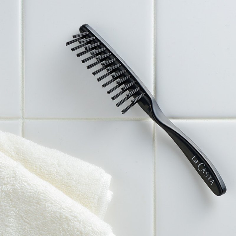 [Cleaning essentials] Massage comb special cleaning comb made in Japan - อุปกรณ์แต่งหน้า/กระจก/หวี - วัสดุอื่นๆ สีดำ