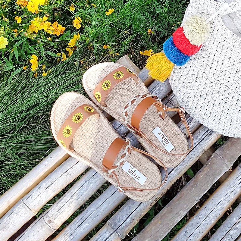 Sunflower Ankle Strap Sandals - 女休閒鞋/帆布鞋 - 橡膠 