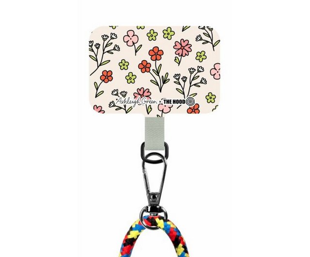 Ashleigh Green Wlidflowers 携帯電話ストラップ クリップ付き