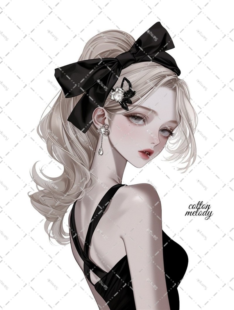 original sticker no.7776 character sticker original sticker character sticker girl sticker original character sticker - Stickers - Paper 