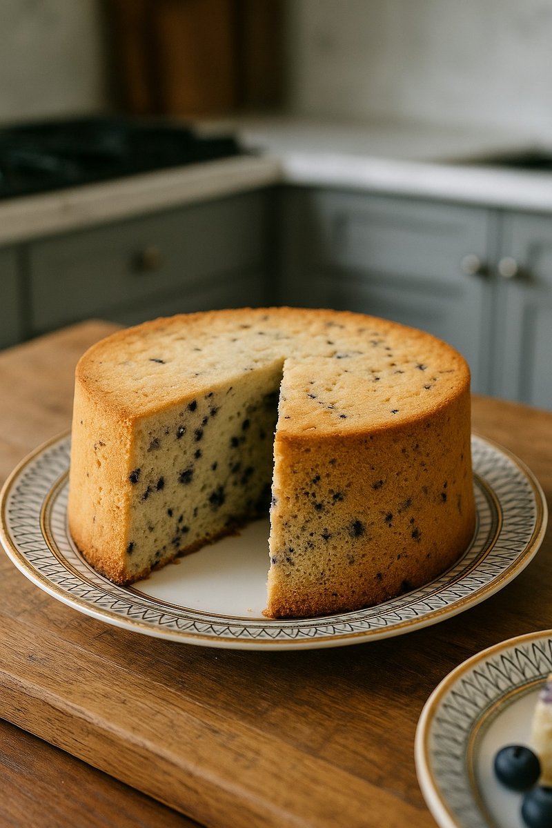 6吋藍莓雲朵戚風蛋糕 Blueberry Cloud Chiffon Cake - 蛋糕/甜點 - 新鮮食材 