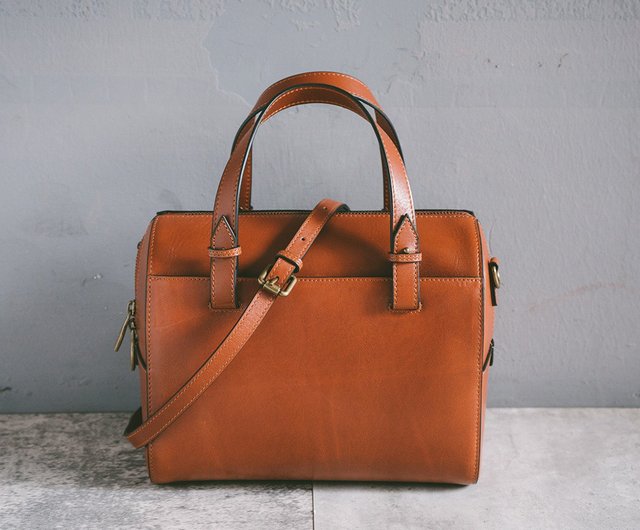 バッグ Leather Mini Boston Hand Bag cullni CULLNI（クルニ）の「BG-028/ Leather Mini Boston Hand Bag