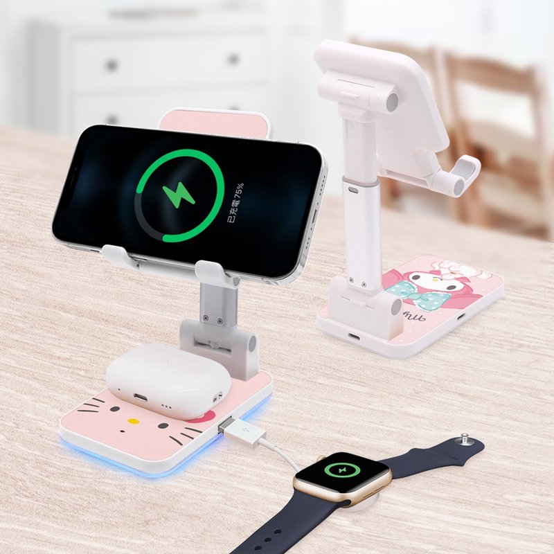 GARMMA Sanrio family folding wireless charging stand - Phone Accessories - Other Materials 