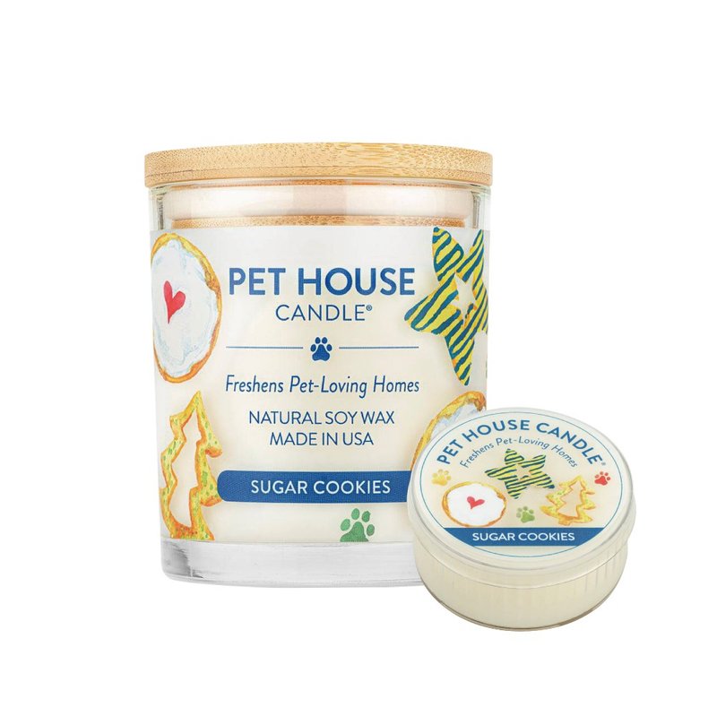 American PET HOUSE Indoor Deodorizing Pet Fragrance Candle-Sweet Cookie - Candles & Candle Holders - Glass 